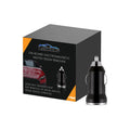Black portable car snow melting tool and deicer charger measuring 5.5 by 2.3 centimetres