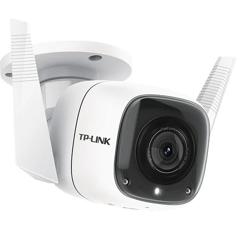1080p outdoor security camera with 30m infrared night vision and 4mm lens, dustproof design.