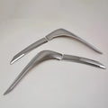 Silver ABS electroplated tail light eyebrow trim for Mitsubishi Outlander vehicle