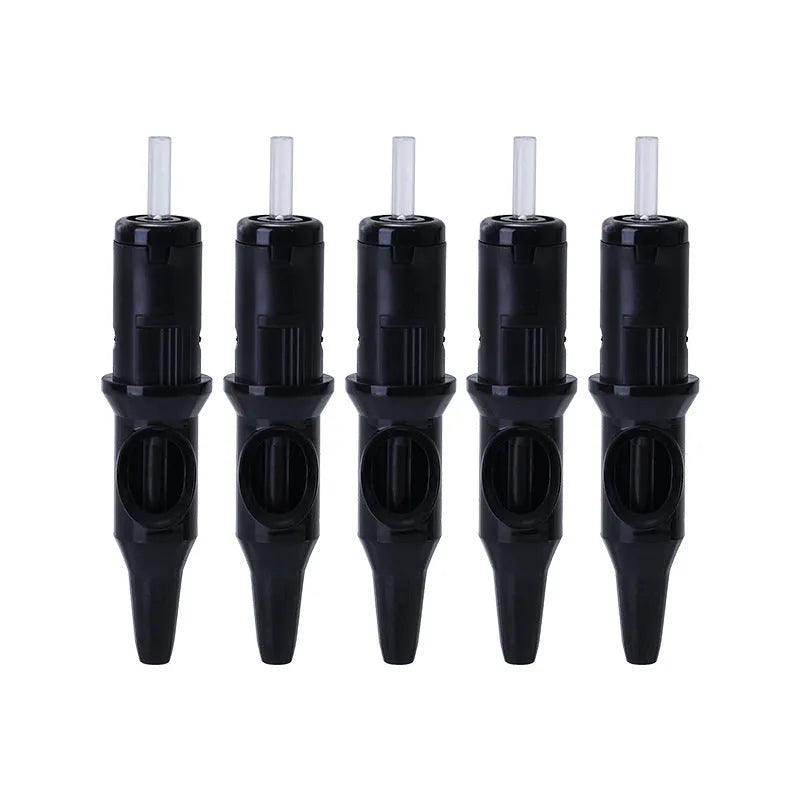 Tattoo drawing pen with needle system in multiple colours for line work and colour application