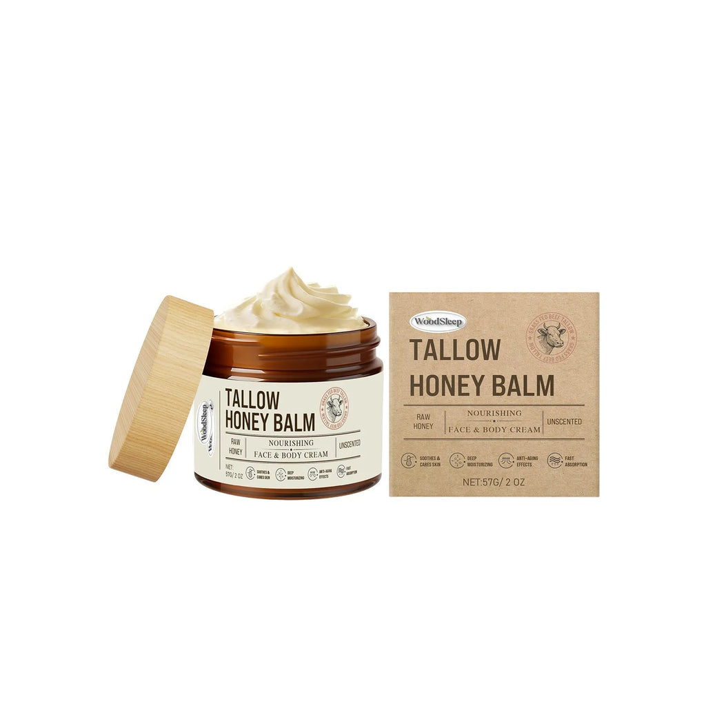 57g pot of Tallow Honey Skin Repair Moisturizing Cream on a clean surface