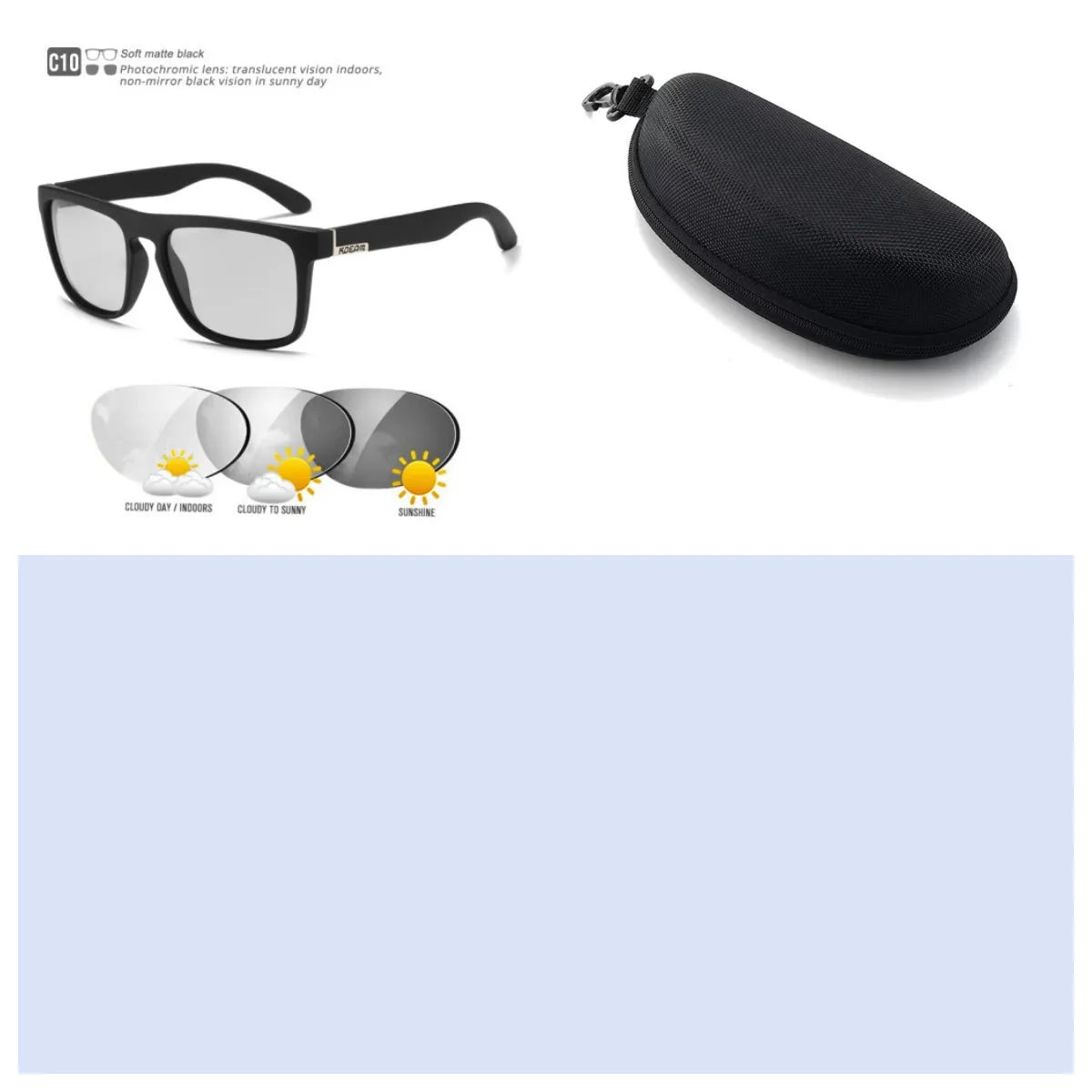 Men's polarized sports driving sunglasses with full frame, UV400 protection, and multiple colour options