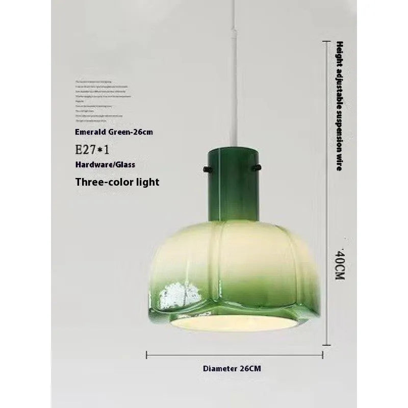 Medieval-style glass bud pendant chandelier with a retro design for ceiling installation.