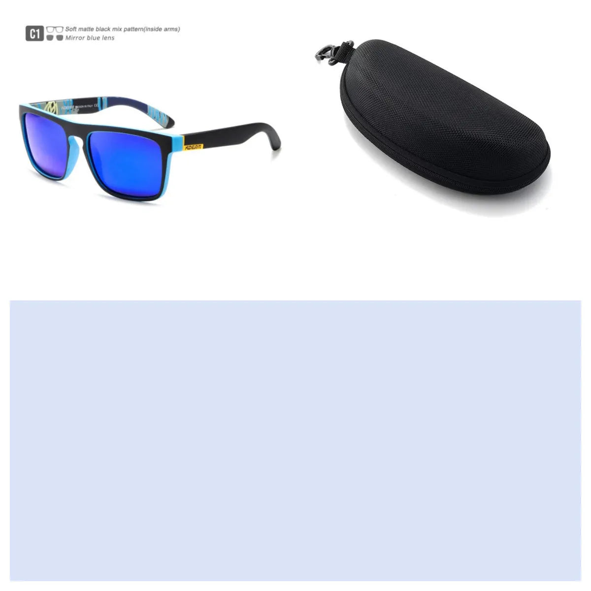 Men's polarized sports driving sunglasses with full frame, UV400 protection, and multiple colour options