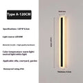 150cm outdoor LED strip wall lamp with wrought iron shell and IP65 waterproof rating