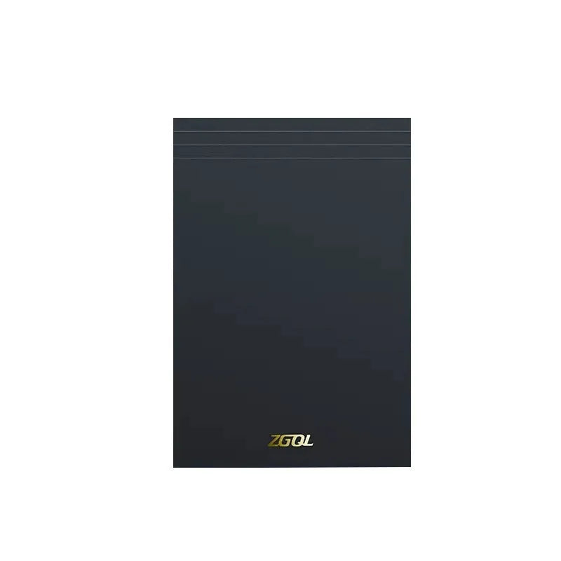 Set of A4, A5, and B5 writing pads showing blank, grid, and lined page options.