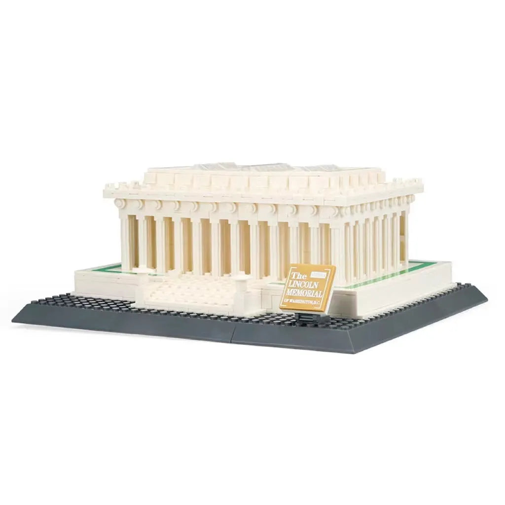 Wange building blocks set with over 800 ABS plastic pieces for landmark construction