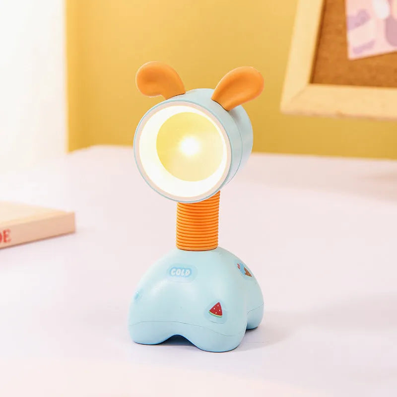 Cartoon character DIY small night lamp with magnetic base on a desktop