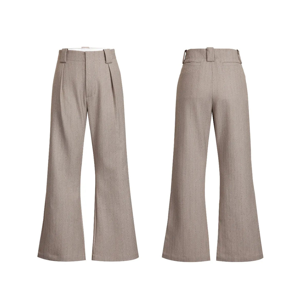 Men's skinny suit pants in black and brown, made of cotton and modal fibre blend