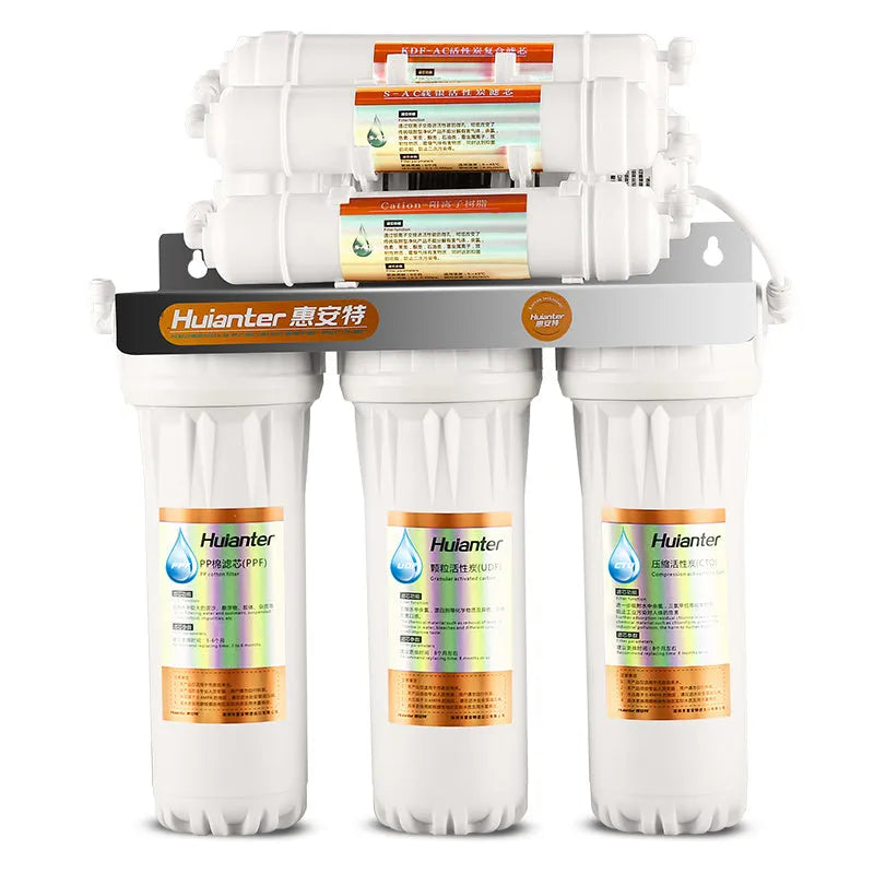 White plastic water purifier filter cartridge for direct drinking water applications
