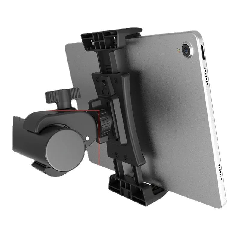Black universal bicycle handlebar mount with spinning bracket for phone or tablet, ABS plastic, model HT-P20