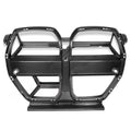 Dry carbon fibre front bumper grille for BMW M3 M4 G80 G82 models with 3K weave pattern