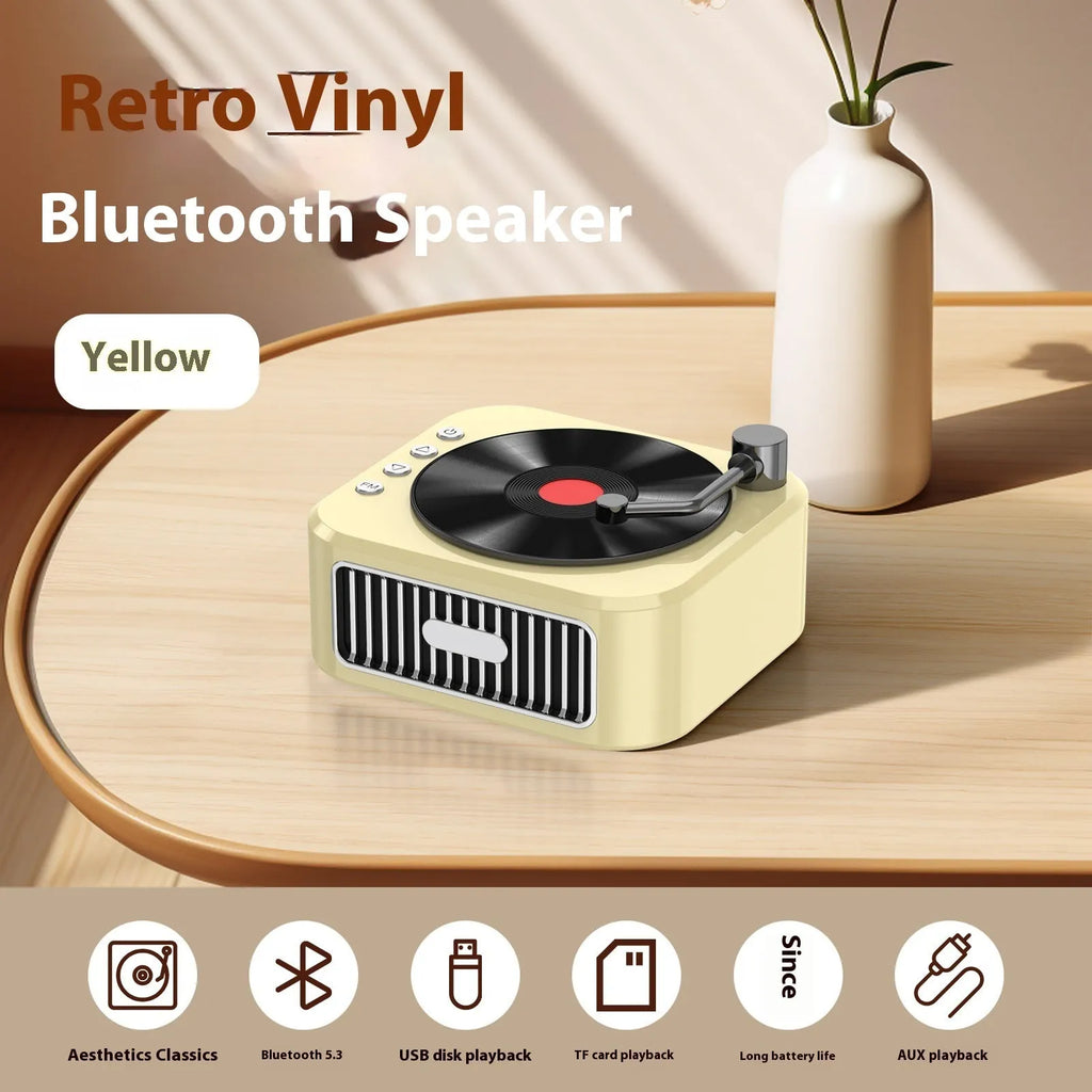 Retro jukebox Bluetooth speaker in Sunset Pink with USB power and card insertion