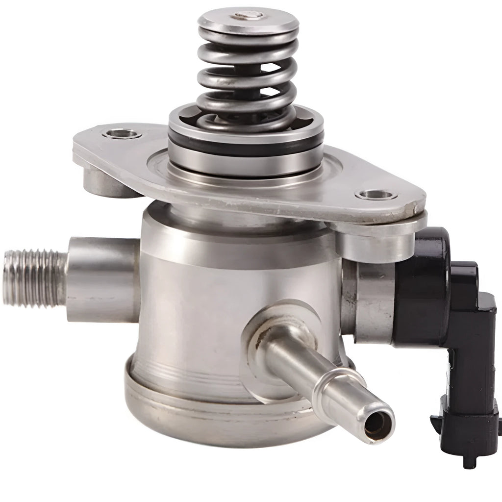 Automotive high-pressure fuel pump made of alloy for direct replacement fuel system repair.