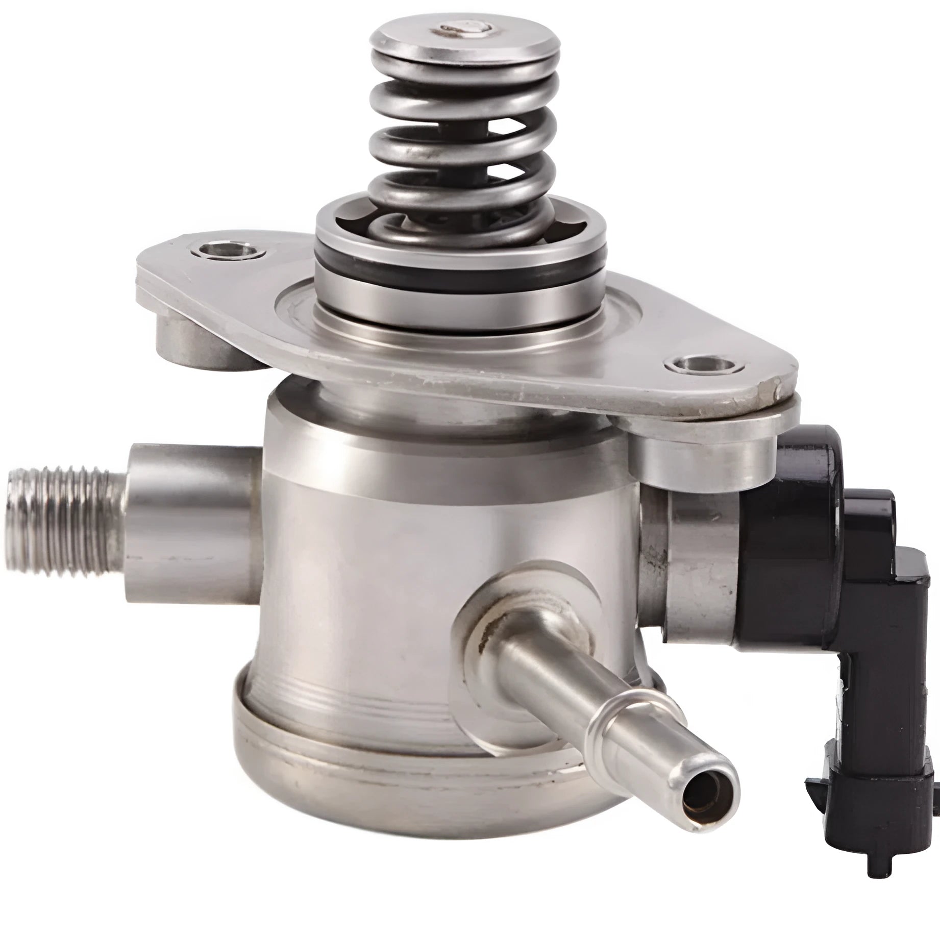 Automotive high-pressure fuel pump made of alloy for direct replacement fuel system repair.