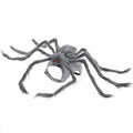 Grey polyester spider Halloween costume for a dog, shown in size M.