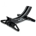 Black and green bicycle wall mount parking rack for mountain and road bikes