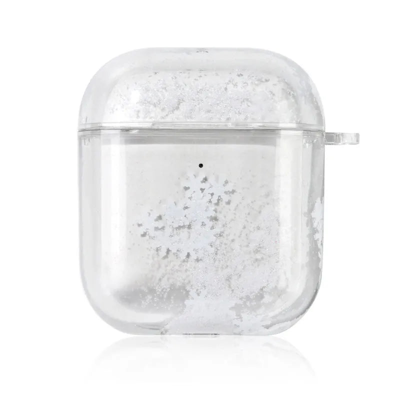 Quicksand earphone sleeve in blue colour with glitter effect for Apple AirPods Pro
