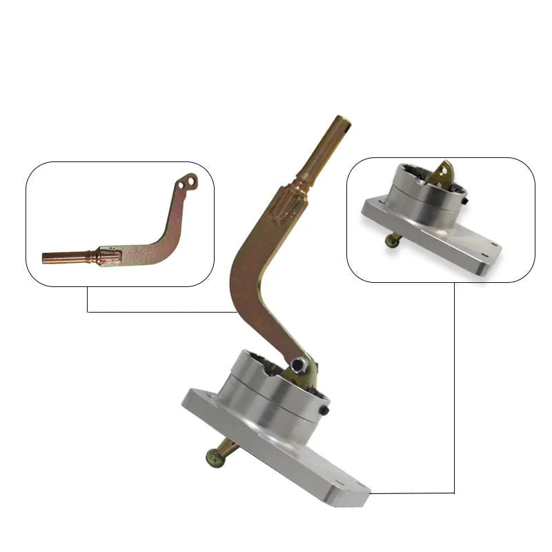 Silver aluminium alloy quick short shift rod for Horton vehicle models