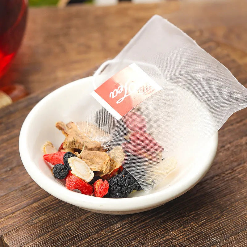 Ginseng black wolfberry tea in individual sealed sachets, 40 bags with 5g each, total 200g package