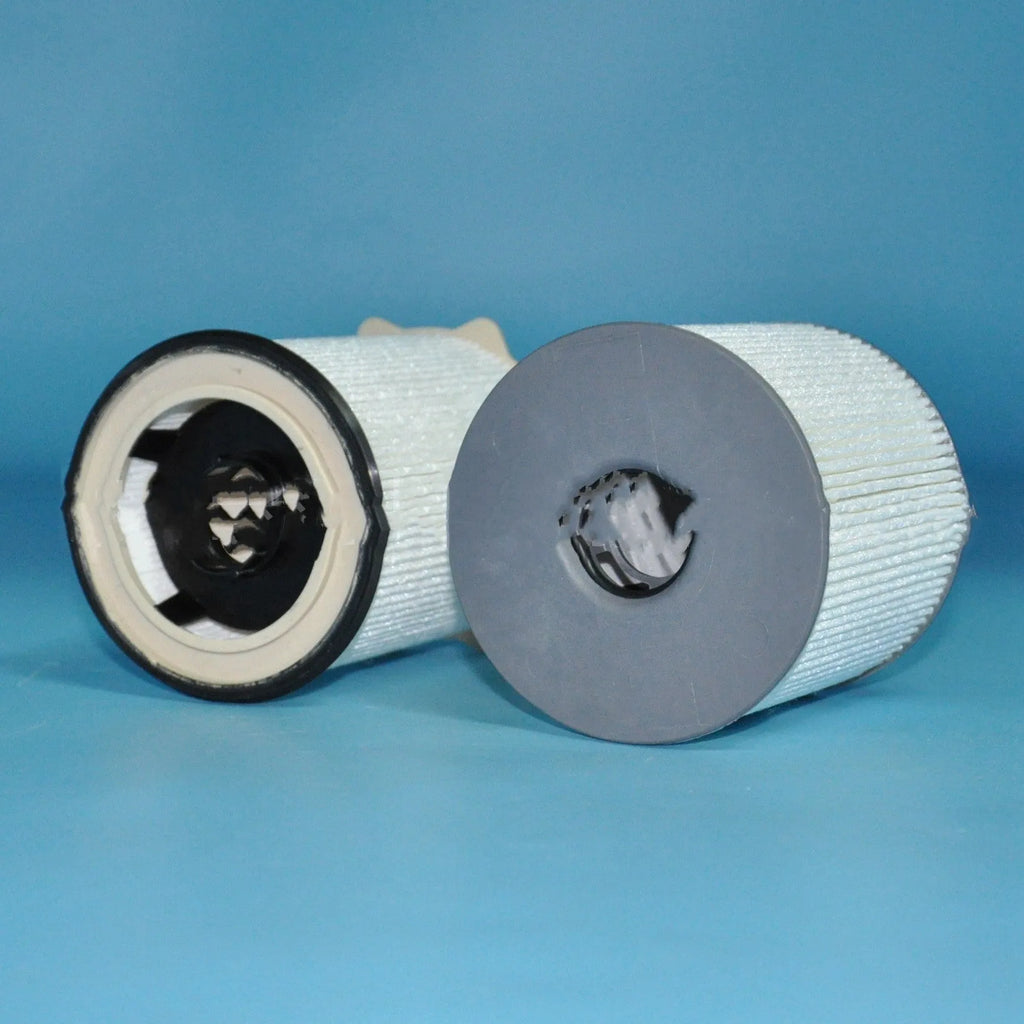 RAM 1500-5500 diesel fuel filter kit with white housing and oil-water separator.
