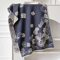 Imitation cashmere winter scarf with tassels in grey colour showing 185cm length