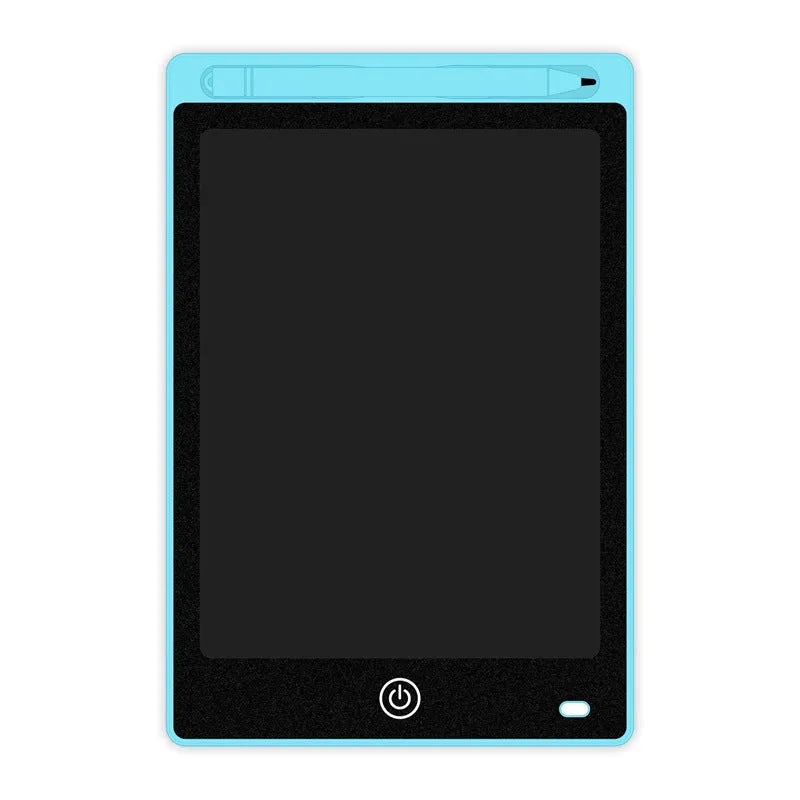 LCD tablet writing pad with pressure sensing screen and erase button, black frame