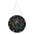Boxwood wooden decorative pendant with disc design options including cat, owl, star, rose, and triangle.