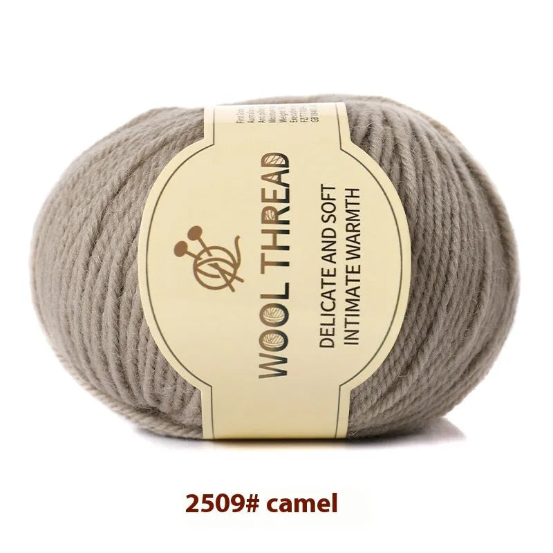 Hand knitting wool yarn roll for baby clothes with 10 needle specification in various colours