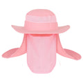 Satin fisherman's hat with 360 degree sun water and UV protection in black