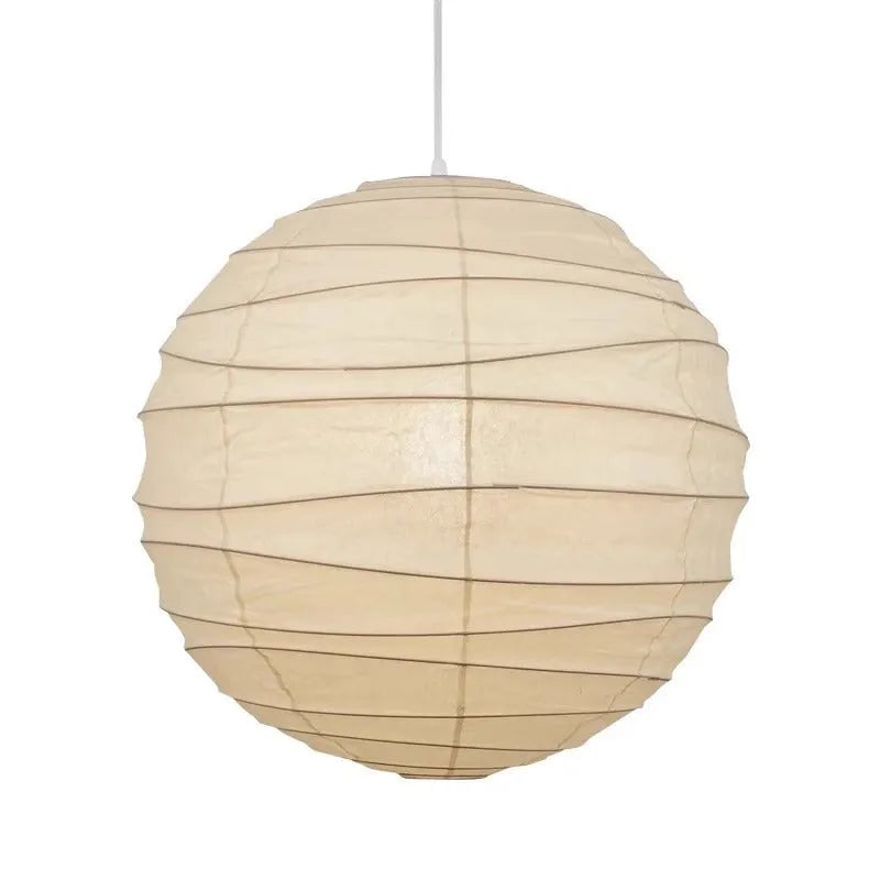 Japanese style white rice paper ball chandelier pendant light for ceiling.