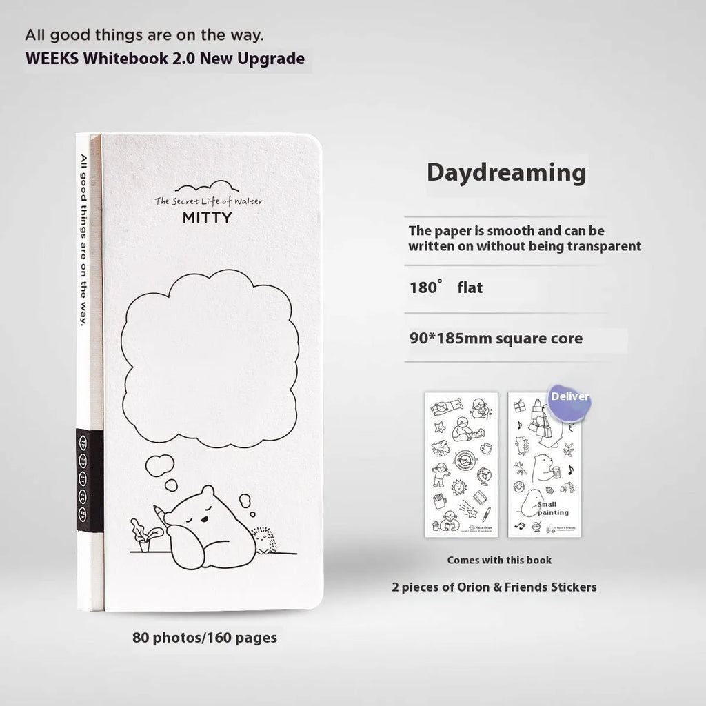 Children's mesh notebook with simple plaid design and paper cover, includes stickers for personalisation