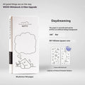 Children's mesh notebook with simple plaid design and paper cover, includes stickers for personalisation