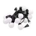Outdoor solar string lights with 40 plastic bulbs on a 10m string, IP42 rated, for garden and patio decoration