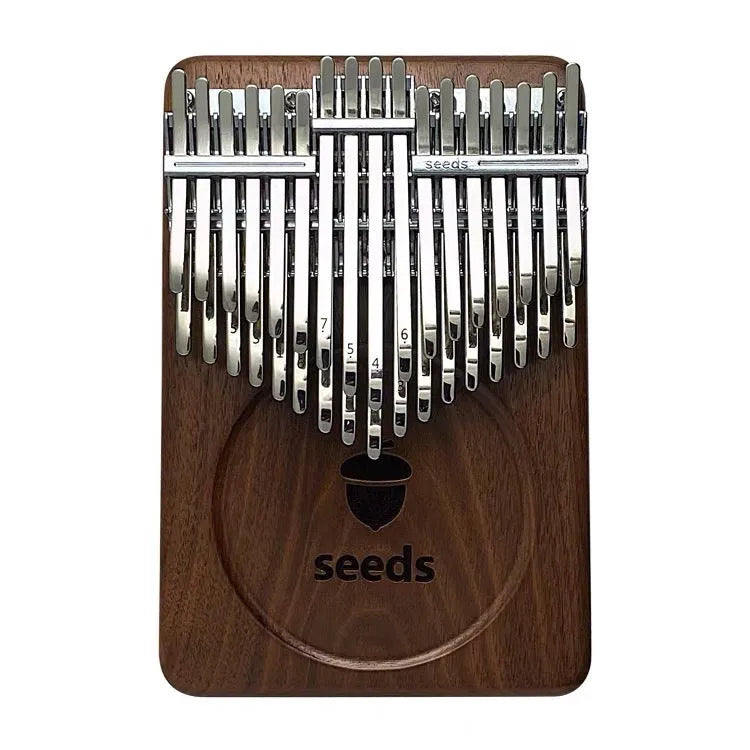 34-tone black walnut Pisces double-layer plate finger piano in C key with chromatic layout