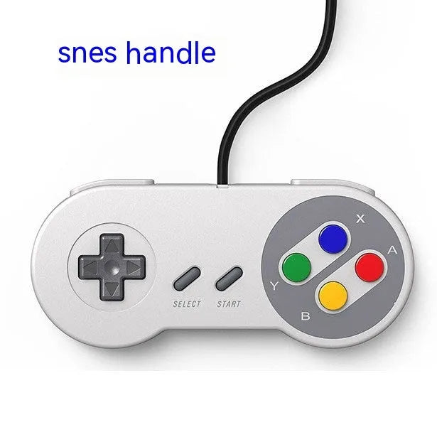 Super ConsoleX wired game controller showing Snes handle and AC original wired handle colour options