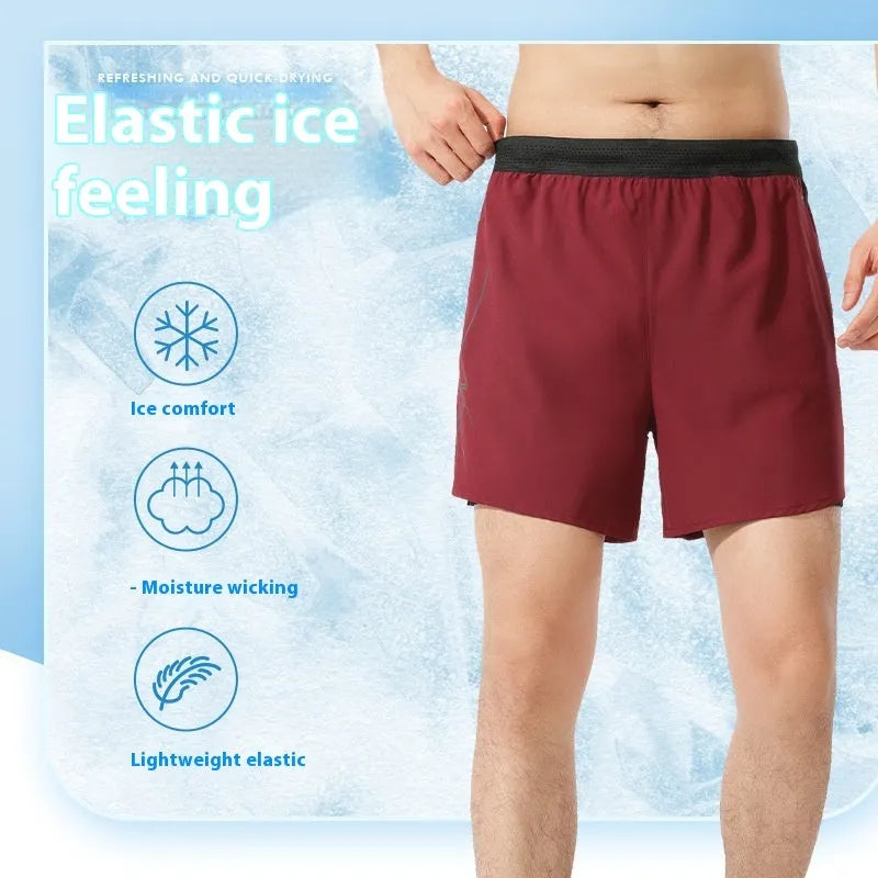 Men's low-waist solid-colour basketball shorts made from polyester fabric.