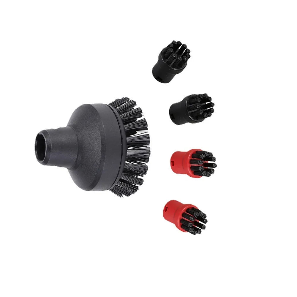 Large round steam cleaner brush head 6.3cm x 7.5cm with nylon bristles for SC1 SC2 SC3 SC4 SC5 CTK10 models