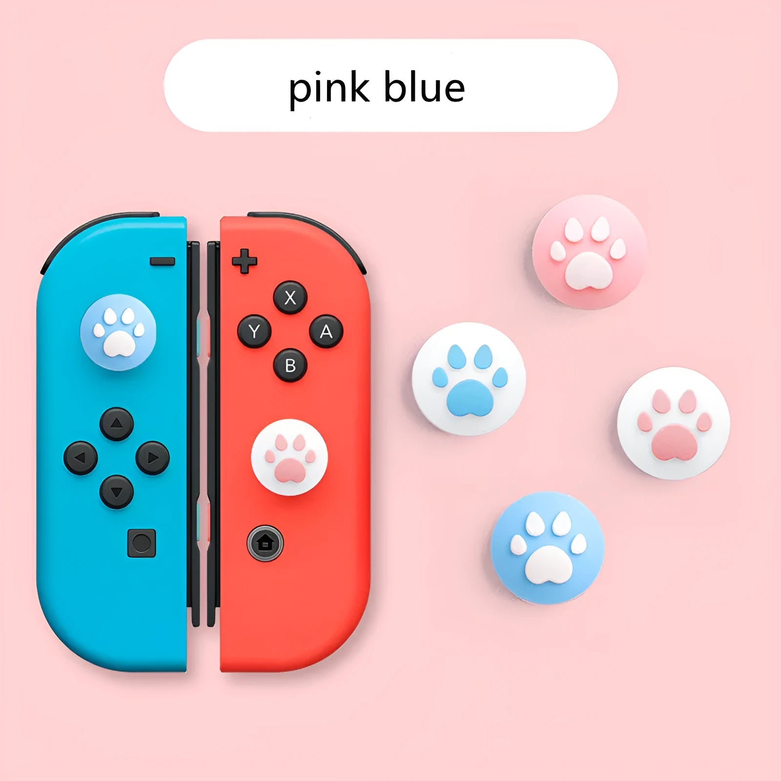 Nintendo Lite silicone joycon sleeve with cat claw textured rocker caps in assorted colours