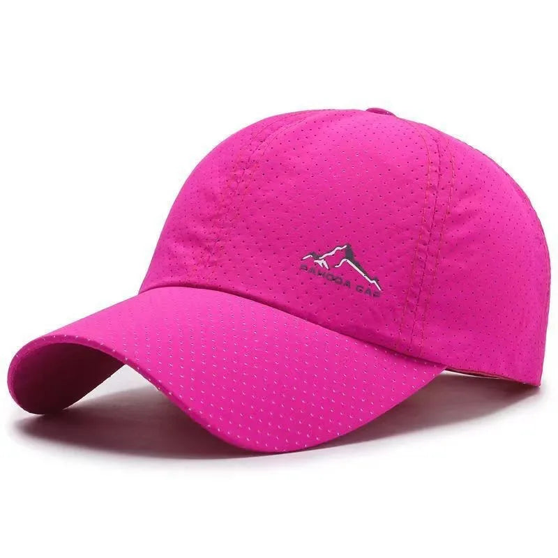 Korean style summer baseball cap in army green with adjustable strap and dome crown.