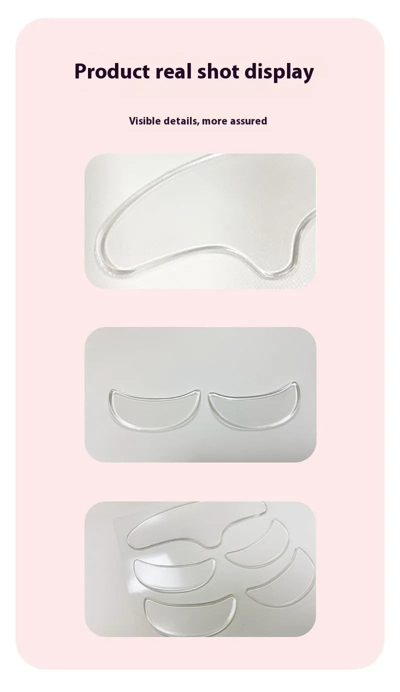 Five silicone anti-wrinkle face patches for wrinkle removal and prevention