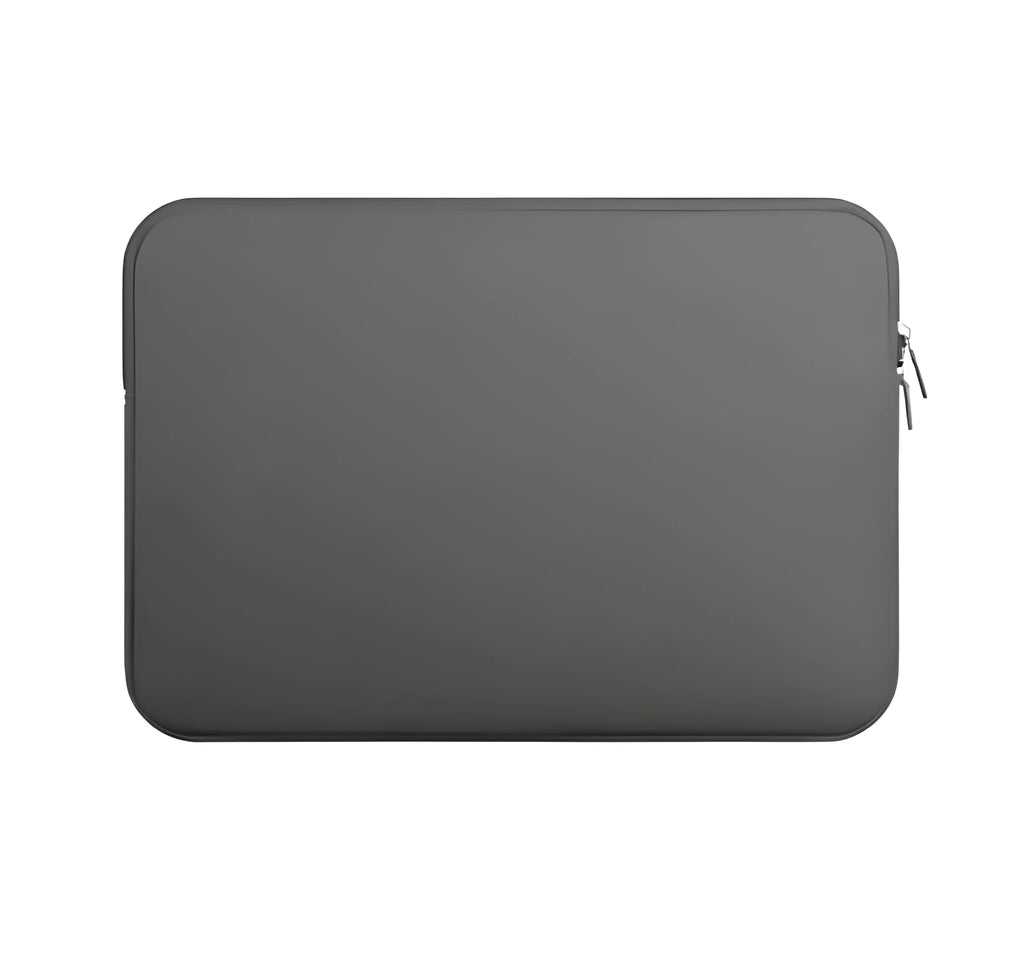Grey sponge notebook case liner sleeve for laptops 11 to 15.6 inches with shockproof protection