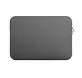 Grey sponge notebook case liner sleeve for laptops 11 to 15.6 inches with shockproof protection