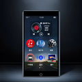 Black Ruizu H1 slim MP3 MP4 player with 4-inch touch screen display