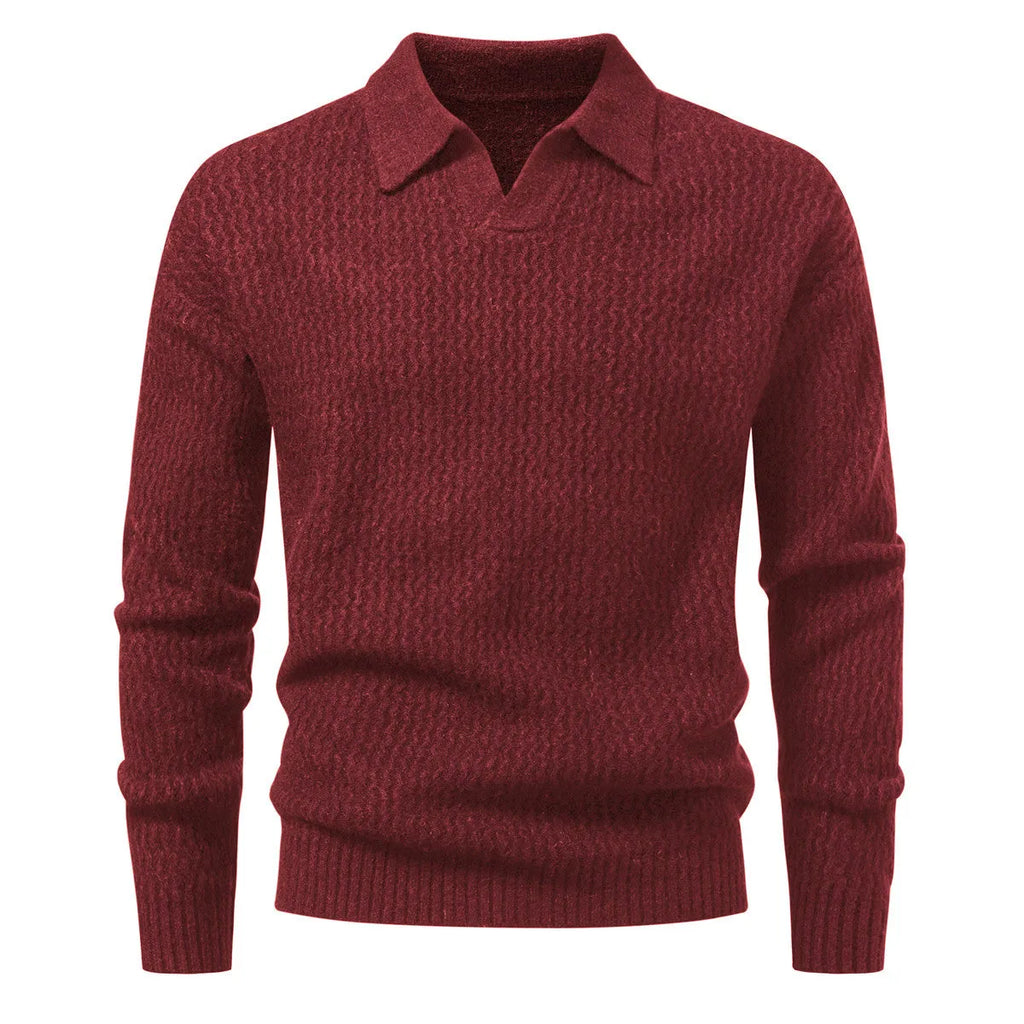 Men's cable knit turtleneck sweater, loose thickened long sleeve pullover in light grey, black or burgundy