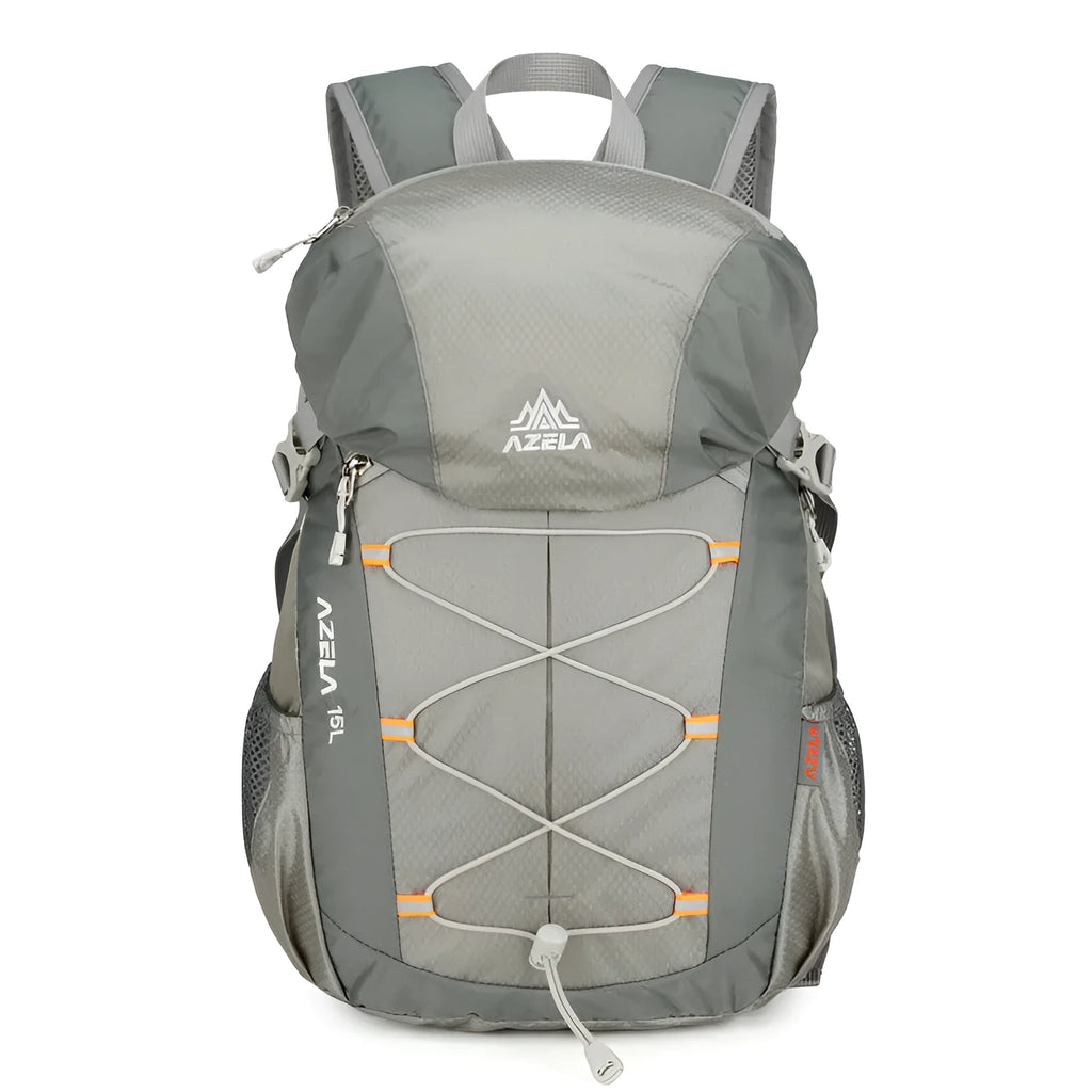 AZELA 20-litre colour-block hiking backpack in black, lightweight for camping and travel
