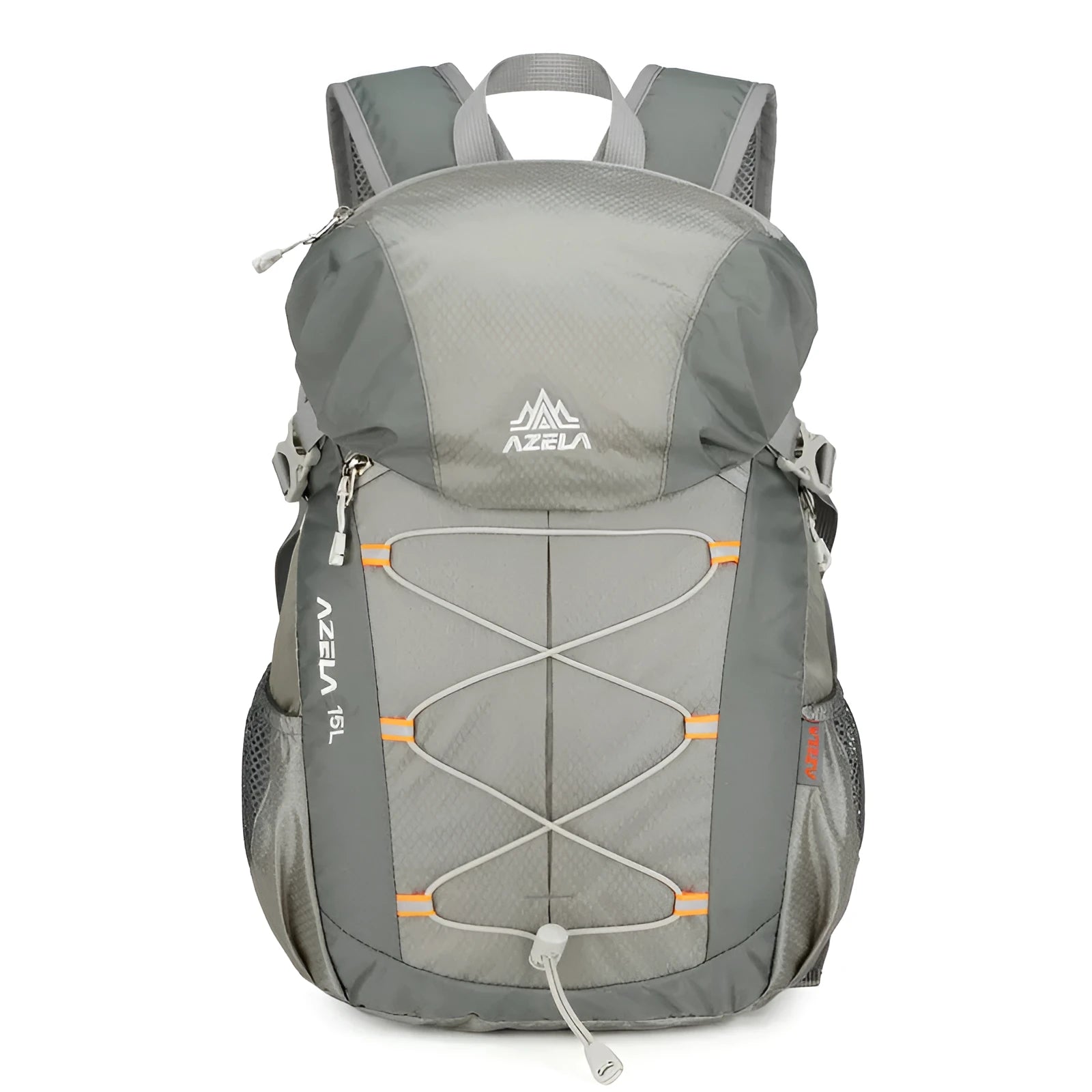 AZELA 20-litre colour-block hiking backpack in black, lightweight for camping and travel