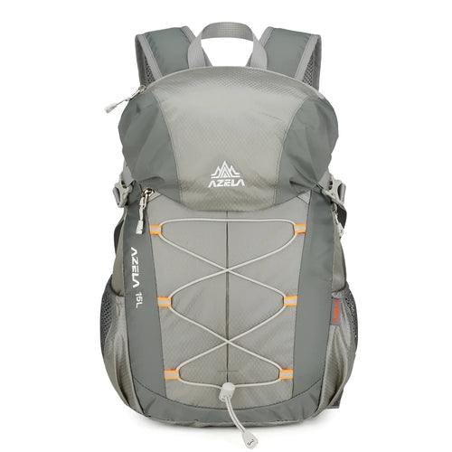 AZELA 20-litre colour-block hiking backpack in black, lightweight for camping and travel