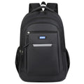 Men's casual Oxford cloth backpack in grey colour showing breathable design and polyester lining