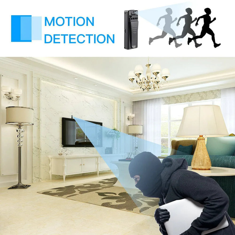 Black 1080p HD DV camera on a stand with a rotated lens, showing its compact design.